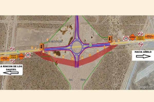 Añelo: recomiendan circular con precaución por obras en la ruta provincial 7