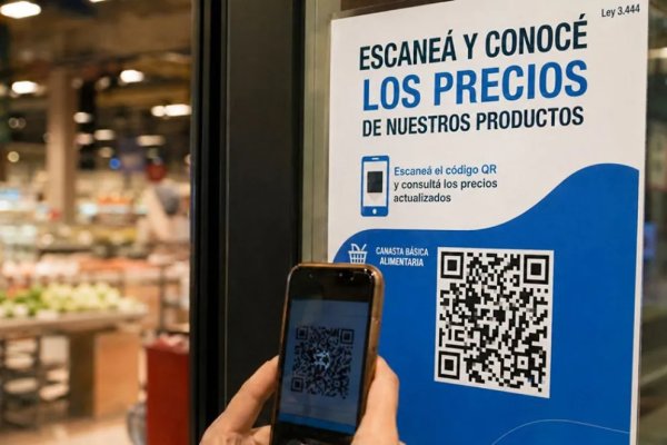 Supermercados e hipermercados deberán exhibir QR con precios actualizados de la canasta básica
